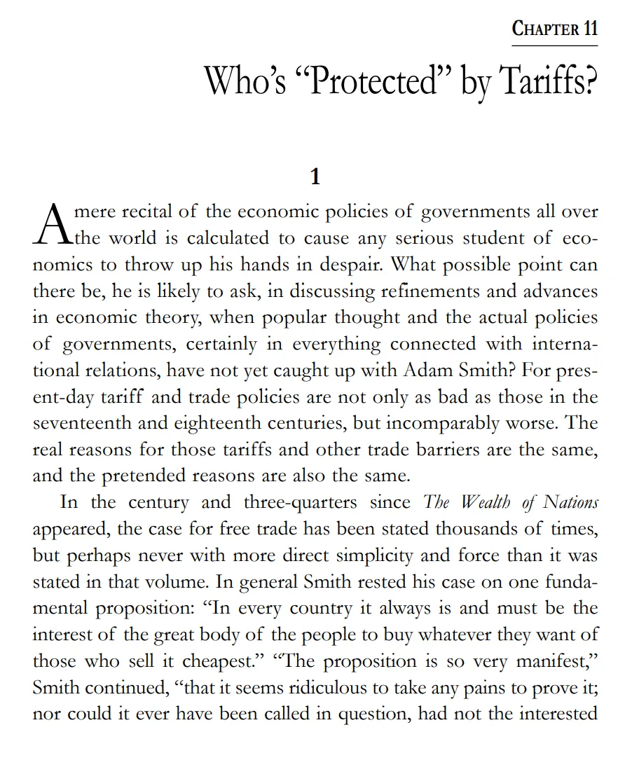 CHAPTER 11: Who’s “Protected” by Tariffs?