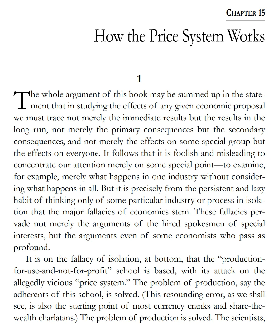 CHAPTER 15: How the Price System Works