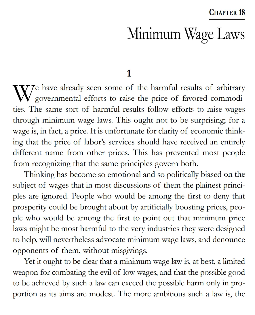 CHAPTER 18: Minimum Wage Laws