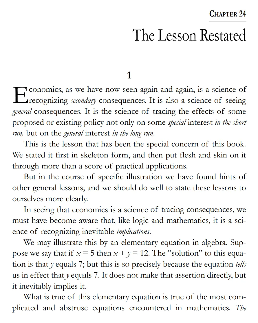 CHAPTER 24: The Lesson Restated