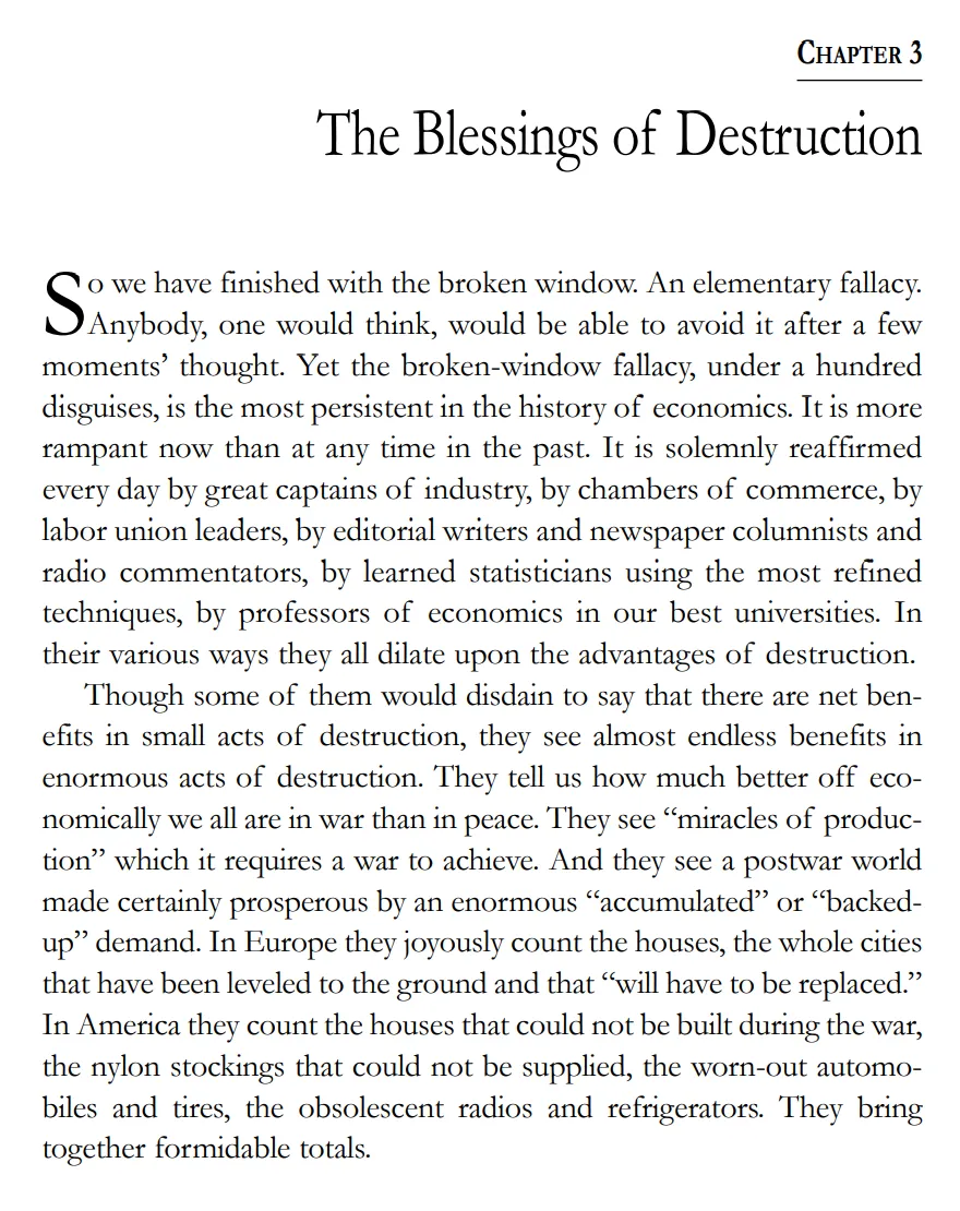 CHAPTER 3: The Blessings of Destruction