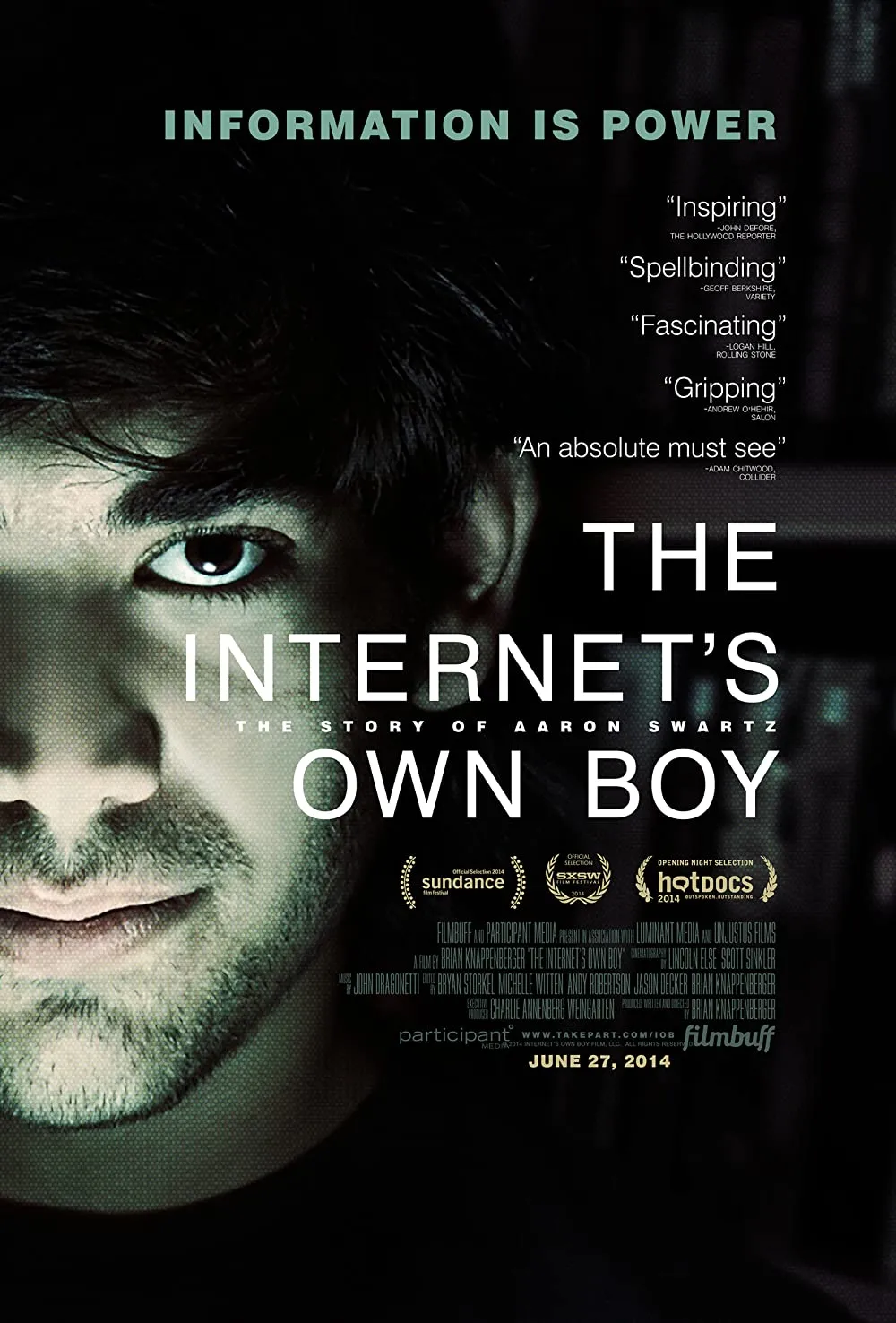 The Internet's Own Boy: The Story of Aaron Swartz (2014)